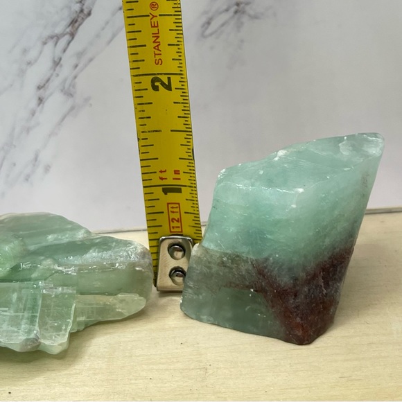 3 Piece Blue/Green Pistachio Calcite - Picture 9 of 10